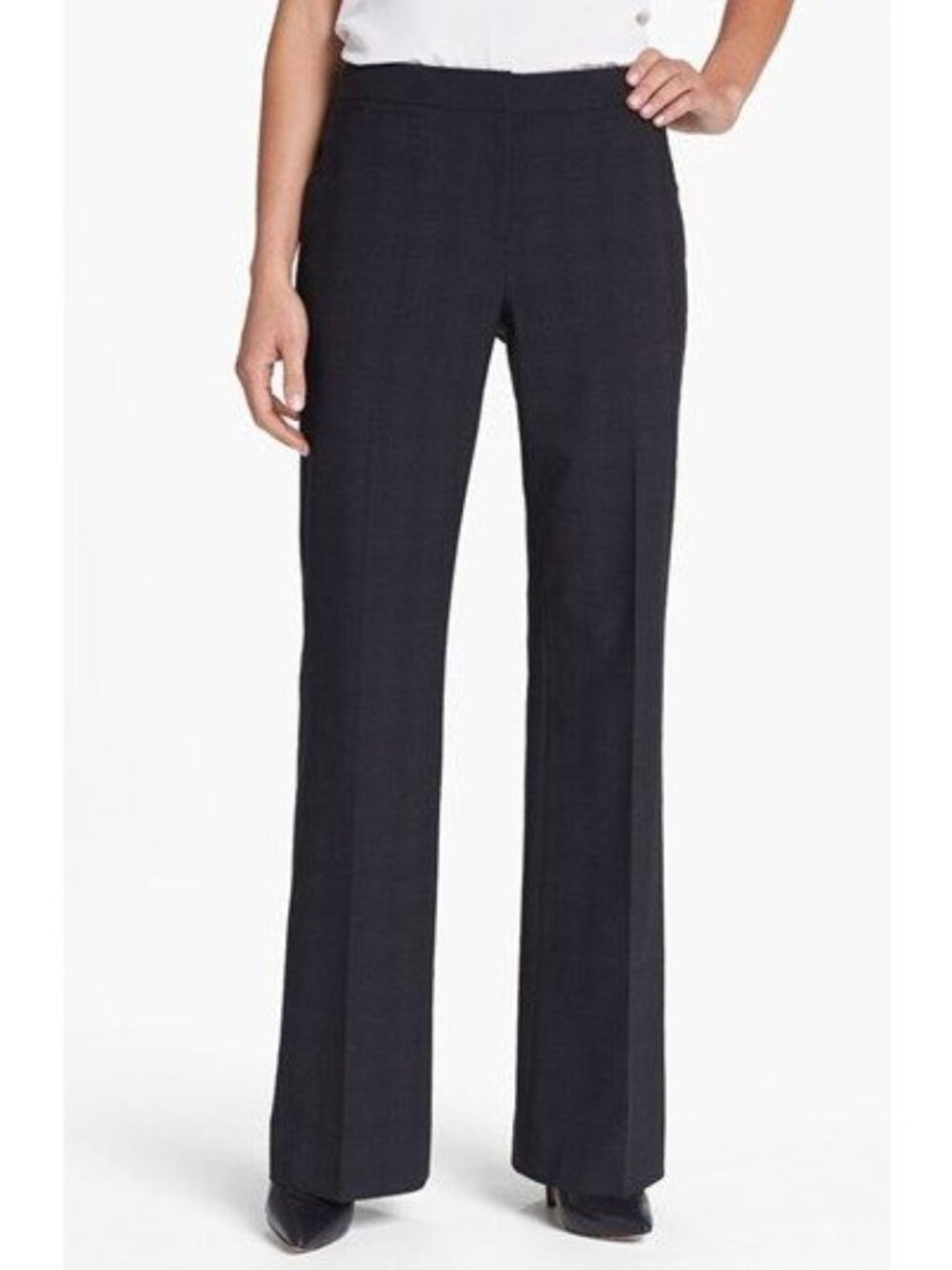 Classiques Entier Modern Luxe Wool Blend Dress Pants | Black | Size 6